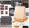 65 Pack Acrylic Paint Set,Acrylic Painting Set with Wooden Easel, 30 Colors